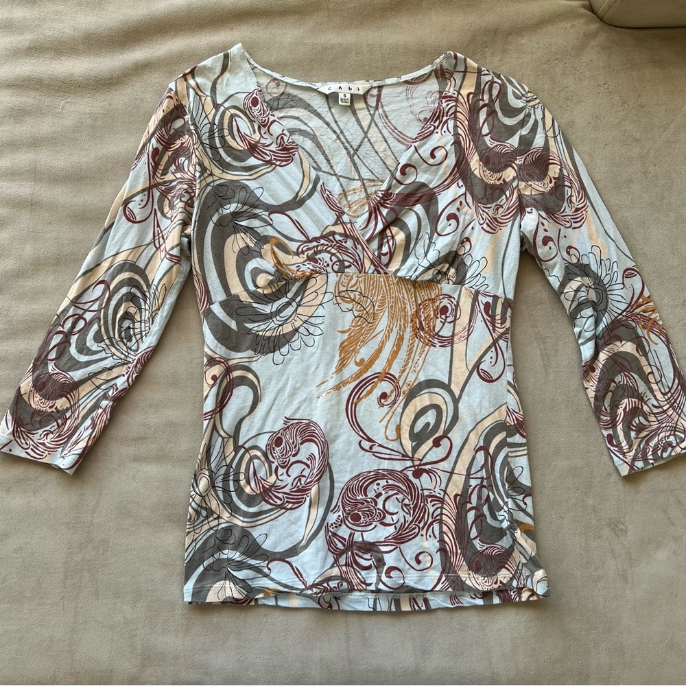 CABI boho summer blouse